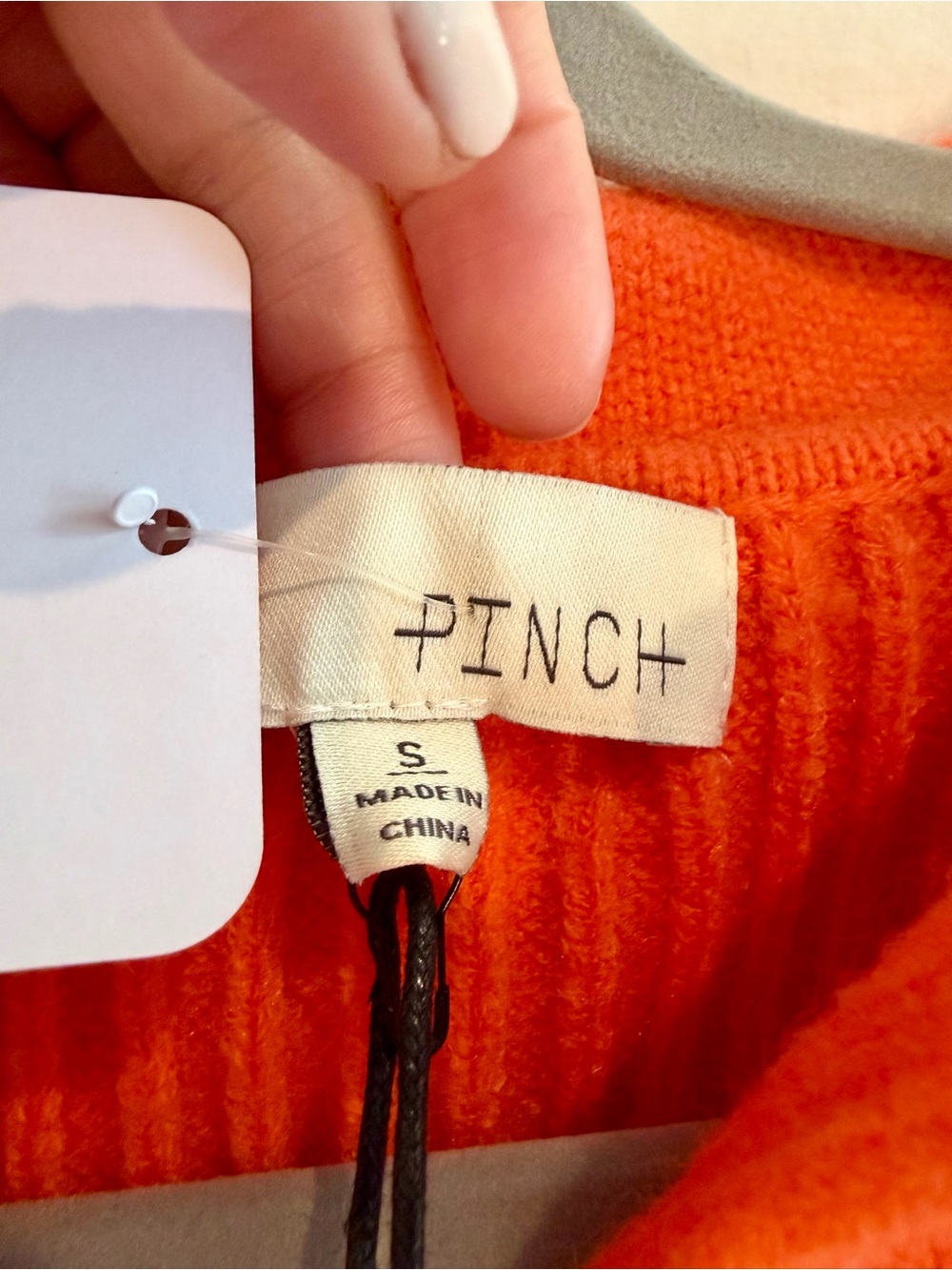 Pinch Orange Ribbed Collared Sweater - Picture 2 of 4